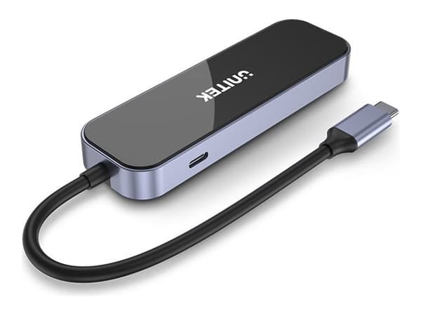 Unitek uHUB H6 D1084A - Telakointiasema - USB-C - HDMI - GigE