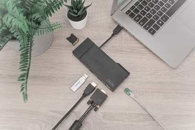 DIGITUS DA-70894 - Dockningsstation - USB 3.0 - HDMI, VGA - 1GbE