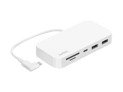 Belkin CONNECT 6-in-1 Multiport Hub - Dockningsstation - USB-C - 1GbE