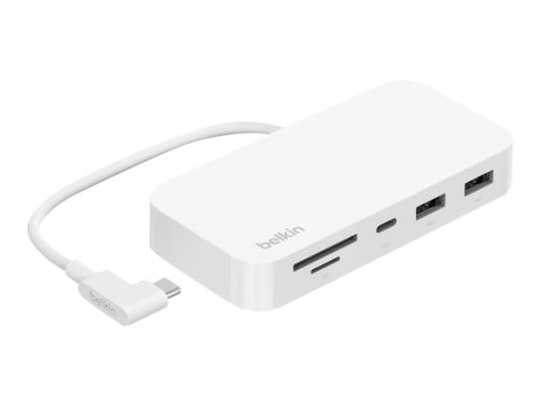 Belkin CONNECT 6-in-1 Multiport Hub - Dockningsstation - USB-C - 1GbE
