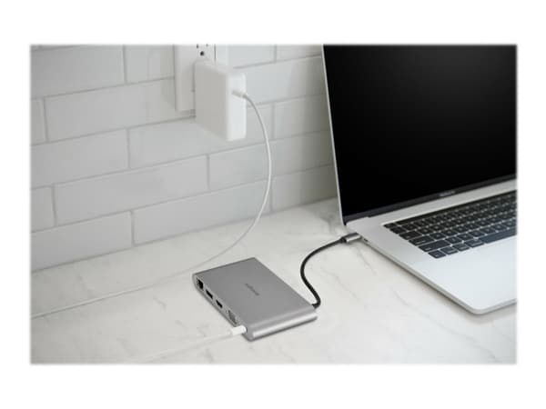 Kensington UH1440P, Langallinen, USB 3.2 Gen 1 (3.1 Gen 1) Type-C, 85 W, 3,5 mm, 10,1000,100 Mbit/s, Hopea