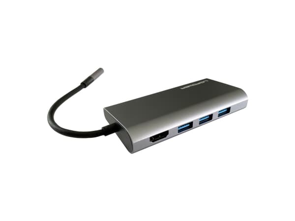 LC Power LC-HUB-C-MULTI-5 - Telakointiasema - USB-C - HDMI - GigE