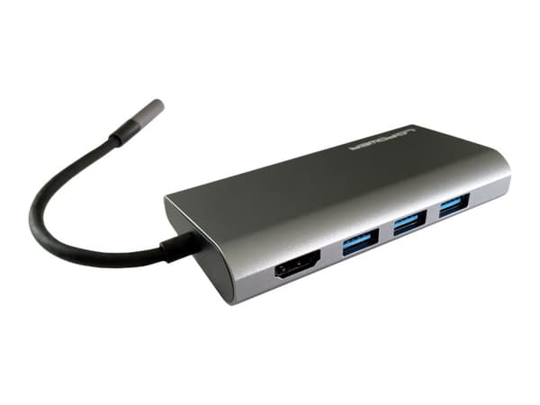 LC Power LC-HUB-C-MULTI-5 - Telakointiasema - USB-C - HDMI - GigE