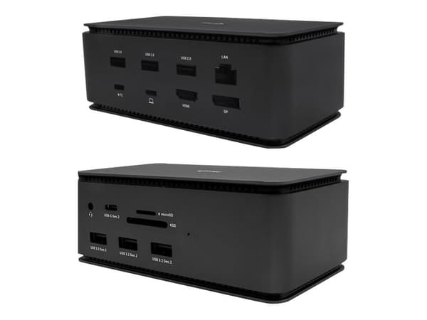 i-Tec USB4 metalli telakointiasema Dual 4K HDMI DP + Power Delivery - Telakointiasema - USB4 / Thunderbolt 4 - HDMI, DP - GigE - Europa - Suomi