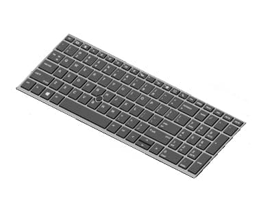 HP - Ersättningstangentbord för bärbar dator - bakgrundsbelyst - ryska - för ZBook 15u G6 Mobile Workstation