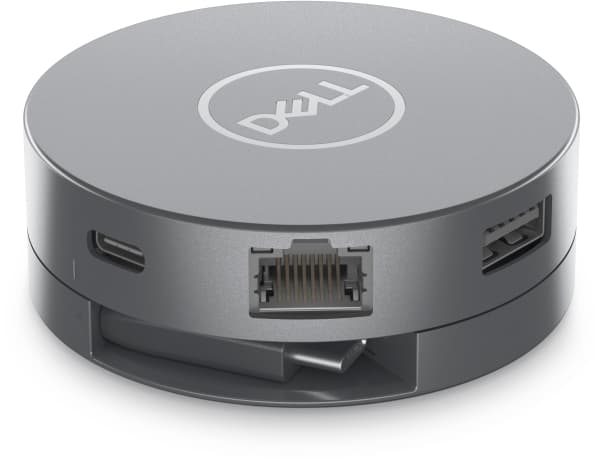 Dell 6-in-1 Multiport Adapter DA305 - Dockningsstation - USB-C - HDMI, DP, USB-C - 1GbE