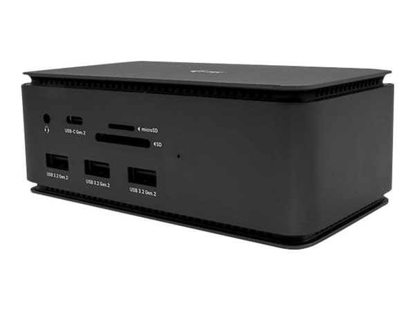 i-Tec - Dockningsstation - USB4 / Thunderbolt 4 - HDMI, DP - 1GbE - 112 Watt - Europa