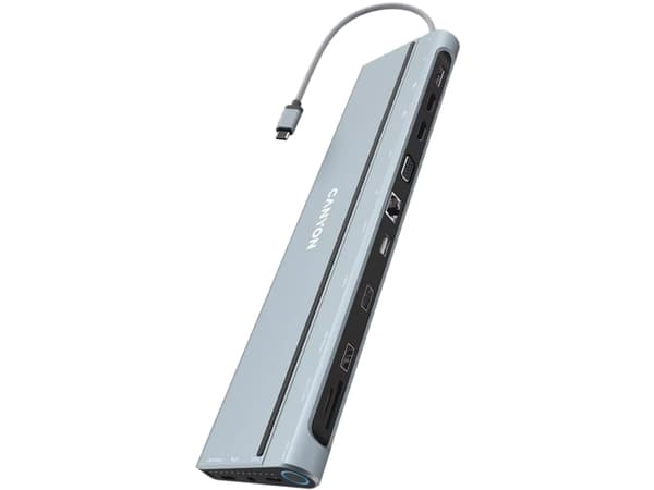 Canyon - Dockningsstation - USB-C - VGA, HDMI, DP - 1GbE