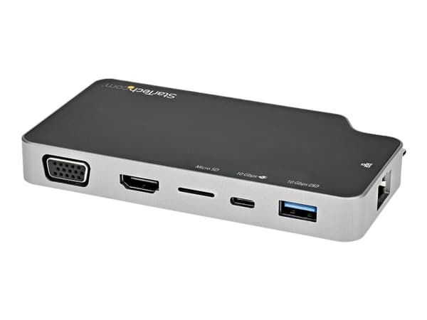 StarTech.com USB C moniporttisovitin, USB-C 4K HDMI- tai VGA-näyttöön/videoon/monitoriin 100W Power Delivery -läpiviennillä, 10 Gbps USB-keskittimell