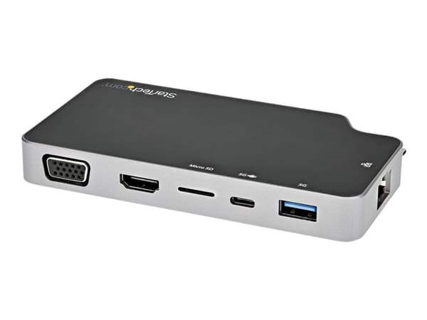 StarTech.com USB C moniporttisovitin, USB-C 4K HDMI- tai VGA-näyttöön/videoon/monitoriin 100W Power Delivery -läpiviennillä, 10 Gbps USB-keskittimell