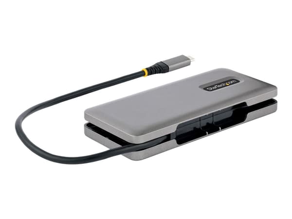 StarTech.com 4-porttinen USB-C-keskitin, 4x USB-C-portit, USB 3.1 10Gbps, kannettava USB C -keskitin 100W Power Delivery Pass-Through -virransiirroll