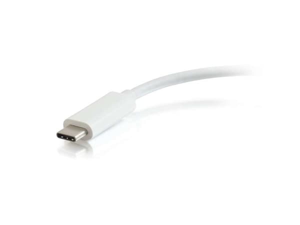 C2G USB C to Ethernet Adapter With Power Delivery - White - Nätverksadapter - USB-C - Gigabit Ethernet x 1 - vit