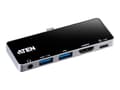 Miniatyrbilde 5 av 5: ATEN UH3238 Travel Dock - Dokkingstasjon - USB-C 3.2 Gen 1 / Thunderbolt 3 - HDMI