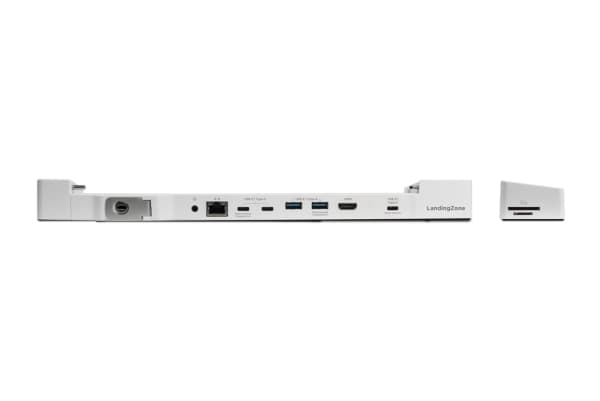 Landing Zone LZ013, Ledningsført, USB 3.2 Gen 2 (3.1 Gen 2) Type-C, 10,100,1000 Mbit/s, Hvid, MicroSD (TransFlash),SD, Kensington