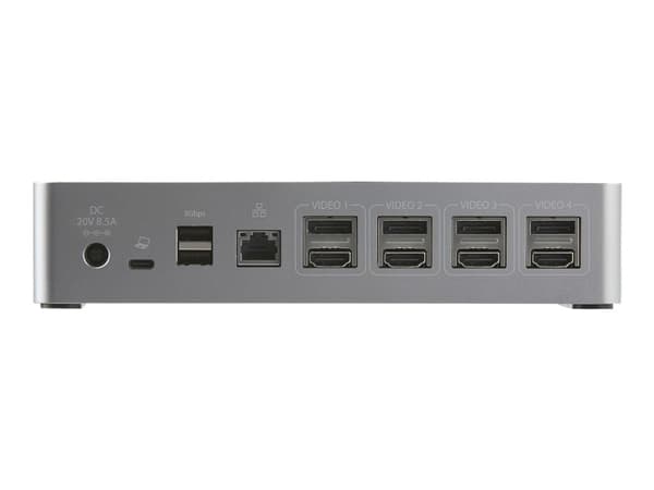 StarTech.com USB-C Dock, 4K 60Hz Quad Monitor DisplayPort & HDMI, Universal USB C Docking Station with 100W Power Delivery Charging, USB Hub w/ 1x US