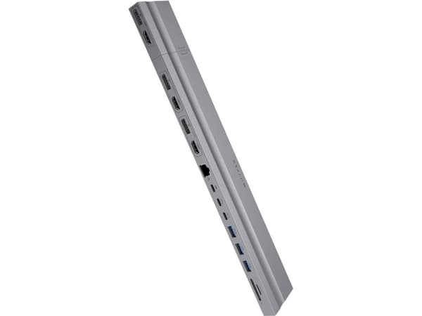 HyperDrive - Dockningsstation - USB-C x 2 - 3 x HDMI, 3 x DP - 1GbE