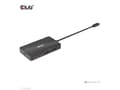 Miniatyrbilde 3 av 5: Club 3D - Dokkingstasjon - USB-C 3.2 Gen 2 - 2 x DP - GigE