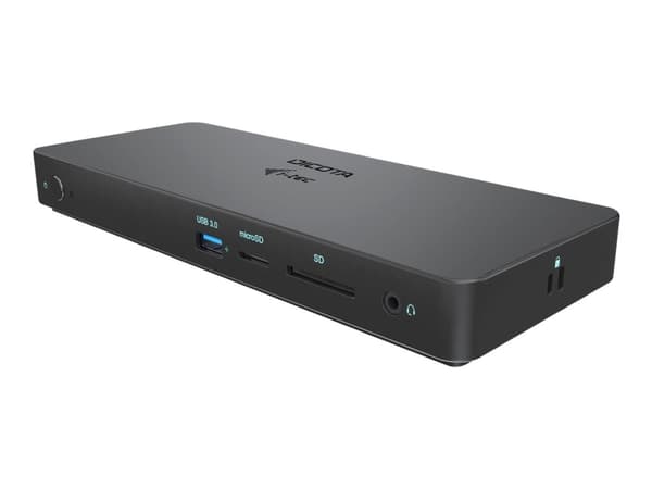 DICOTA i-tec - Telakointiasema - USB-C - HDMI, DP - GigE - 130 Watt