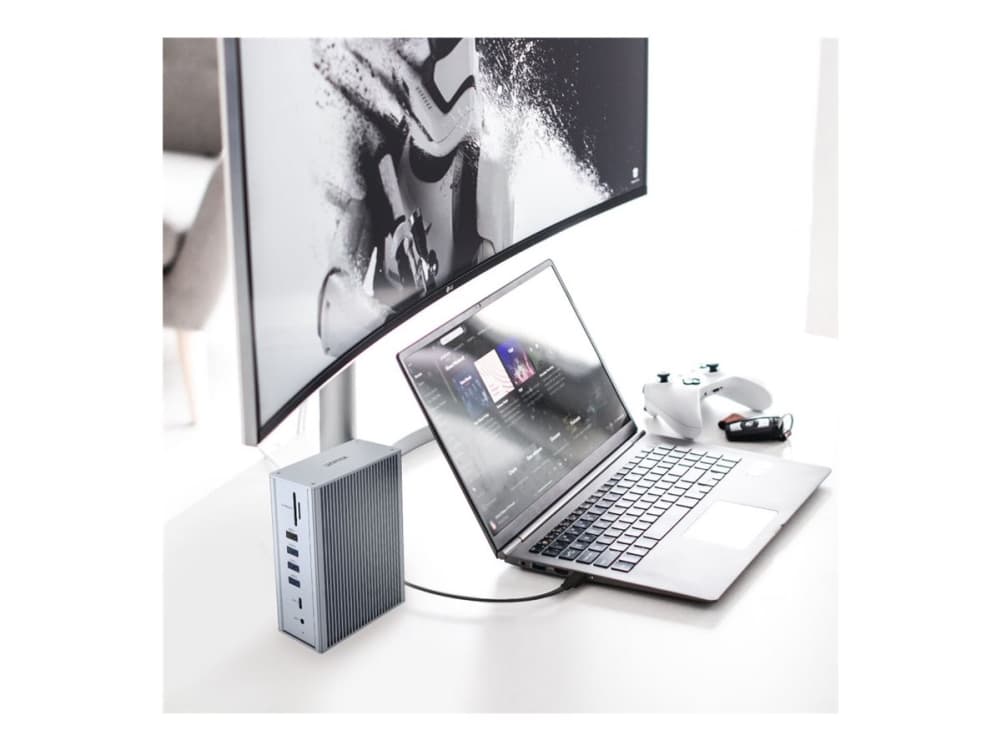 Unitek uHUB Prime - Dockningsstation - USB-C - 2 x HDMI, DP - GigE - Storbritannien