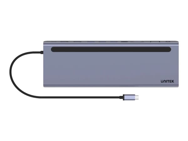 UNITEK HUB USB-C 11IN1, USB-C, RJ45, MST, 100W PD