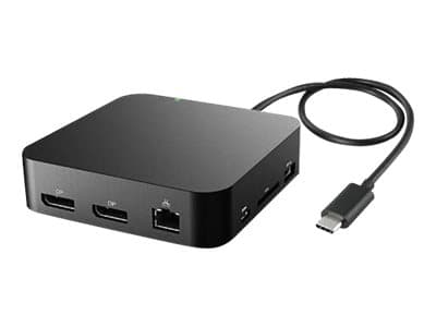 eSTUFF Dual 2K mini Dock - Dockningsstation - USB-C - 2 x DP - 1GbE