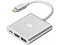 Miniatyrbild 2 av 2: USB C 3-in-1 HUB adapter - HDMI, USB, PD silver