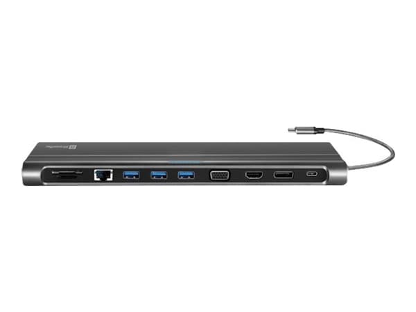 XtremeMac XWH-CDH-13 - Dokkingstasjon - USB-C - VGA, HDMI, DP - 1GbE