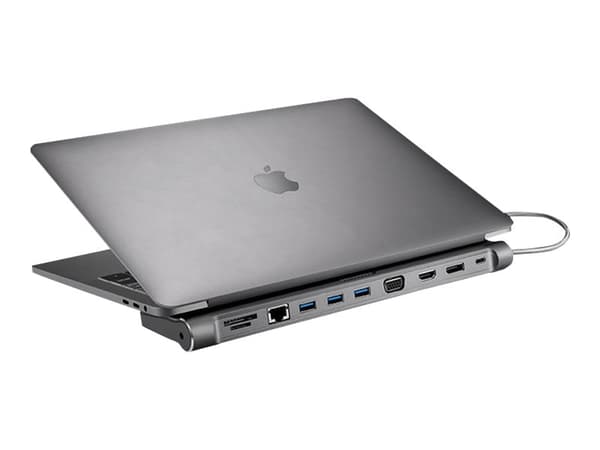 XtremeMac XWH-CDH-13 - Dokkingstasjon - USB-C - VGA, HDMI, DP - 1GbE