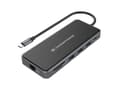 Miniatyrbild 1 av 5: Conceptronic DONN15G, Kabel, USB 3.2 Gen 1 (3.1 Gen 1) Type-C, 100 W, 1000 Mbit/s, Grå, MicroSD (TransFlash), SD