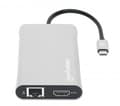 Pikkukuva 4 / 5: Manhattan 130660, Ledningsført, USB 3.2 Gen 1 (3.1 Gen 1) Type-C, 100 W, 10,100,1000 Mbit/s, Alumiini, MicroSD (TransFlash), SD, SDHC, SDXC