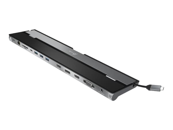 j5create JCD543-N USB-C™-kolmen näytön telakointiasema, Langallinen, USB 3.2 Gen 1 (3.1 Gen 1) Type-C, 100 W, 10,100,1000 Mbit/s, IEEE 802.3, IEEE 80