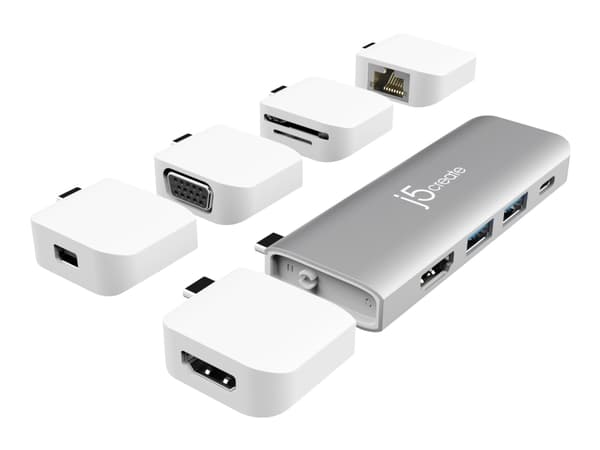 j5create JCD389-N - Mini-dockningsenhet - USB-C - HDMI