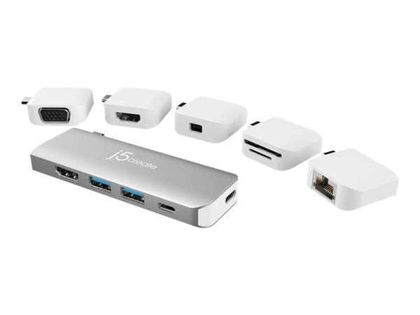 j5create JCD389-N - Mini-dockningsenhet - USB-C - HDMI