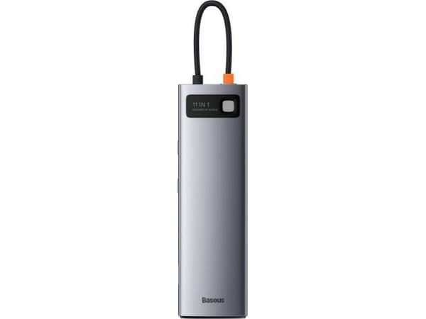 Baseus Metal Gleam Series 11-in-1, Kabel, USB 3.2 Gen 1 (3.1 Gen 1) Type-C, 100 W, 3,5 mm, 10,100,1000 Mbit/s, 10BASE-T,100BASE-TX,1000BASE-T