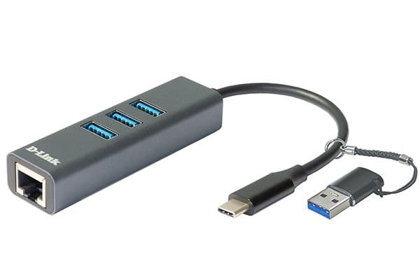 D-Link DUB-2332 - Nätverksadapter - USB-C / Thunderbolt 3 - Gigabit Ethernet x 1