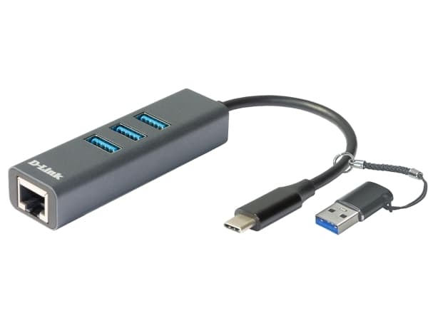 D-Link DUB-2332 - Nätverksadapter - USB-C / Thunderbolt 3 - Gigabit Ethernet x 1