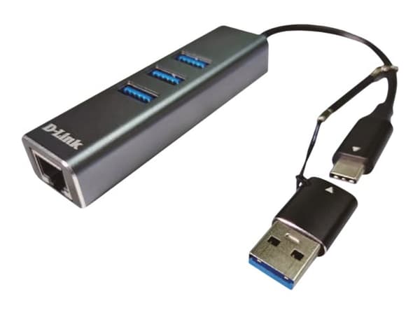 D-Link DUB-2332 - Nätverksadapter - USB-C / Thunderbolt 3 - Gigabit Ethernet x 1