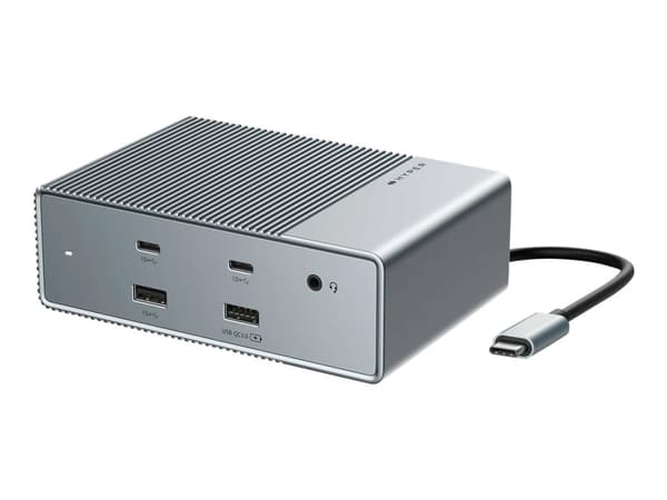 HyperDrive GEN2 - Dokkingstasjon - USB-C - 2 x HDMI, 2 x DP - 1GbE - Europa