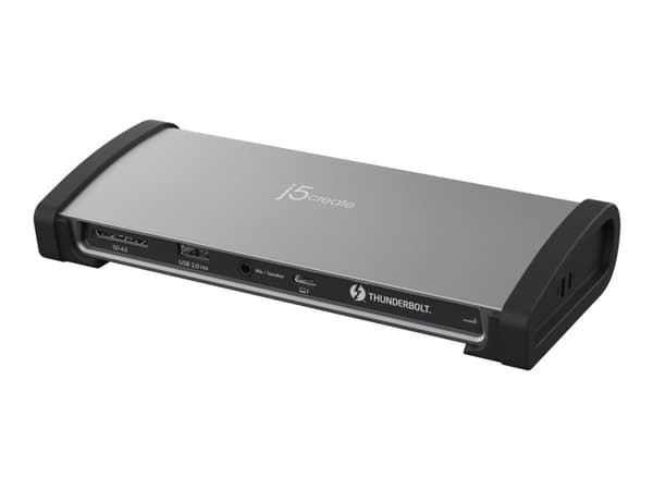 j5create JTD562 - Dockningsstation - USB-C / Thunderbolt 3 / Thunderbolt 4 - 2 x Thunderbolt 4 - GigE - 135 Watt