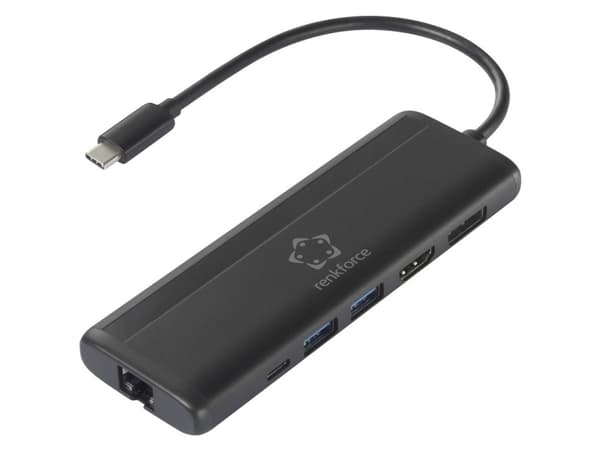 Renkforce RF-5239502 USB-C®-telakointiasema Sopii tuotemerkkeihin: univerzálny sis. lataustoiminto