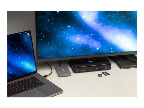OWC Thunderbolt Pro Dock - Dokkingstasjon - Thunderbolt - DP - 1GbE, 10GbE - 180 watt