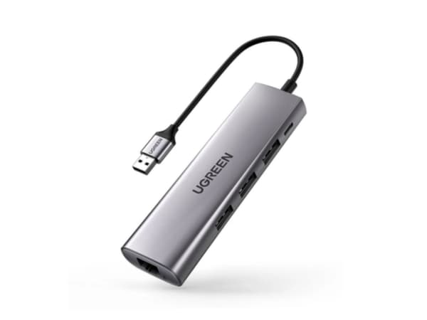 Ugreen 60812, Kabel, USB 3.2 Gen 1 (3.1 Gen 1) Type-A, 10,100,1000 Mbit/s, Grå, Micro-USB, RJ-45, USB 3.2 Gen 1 (3.1 Gen 1) Type-A, Akrylnitrilbutadi