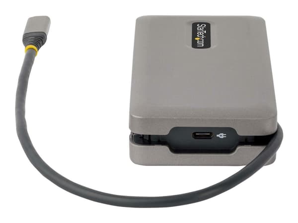 StarTech.com USB-C moniporttisovitin, HDMI/VGA, 4K 60Hz video, 3-porttinen USB-keskitin, 100W Power Delivery Pass-Through, GbE, USB Type-C Travel Doc