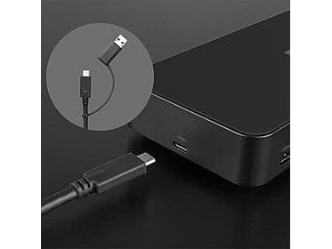 Lindy DST-Pro Universal, telakointi, USB 3.2 Gen 2 (3.1 Gen 2) Type-C, Sort, DC, USB Type-C, 24 V