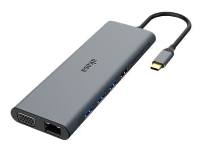 Akasa - Telakointiasema - USB-C - VGA, 2 x HDMI - 1GbE