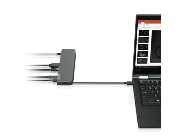 Lenovo USB-C Mini Dock, Ledningsført, USB 3.2 Gen 1 (3.1 Gen 1) Type-C, 3,5 mm, 10,100,1000 Mbit/s, Grå, CB, BSMI, SII, CU, Ukraine, Kvalitet, LOA, N