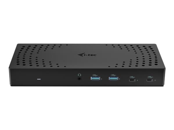 i-Tec - Telakointiasema - USB-C / USB4 / USB 3.0 Thunderbolt 3 / Thunderbolt 4 - 3 x HDMI, 2 x DP - GigE - 160 Watt - Europa - Suomi