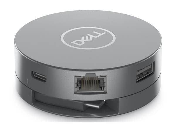 Dell 6-in-1 Multiport Adapter DA305 - Dockningsstation - USB-C - HDMI, DP, USB-C - 1GbE