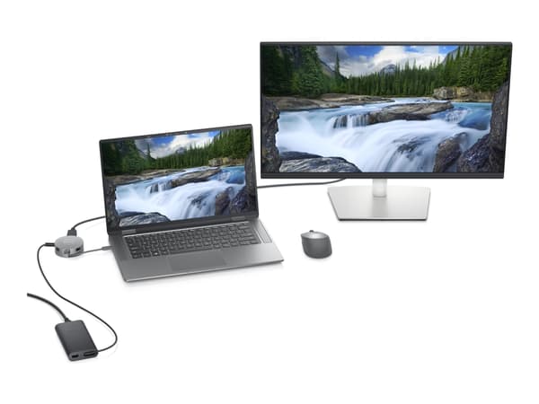 Dell 6-in-1 Multiport Adapter DA305 - Dockningsstation - USB-C - HDMI, DP, USB-C - 1GbE