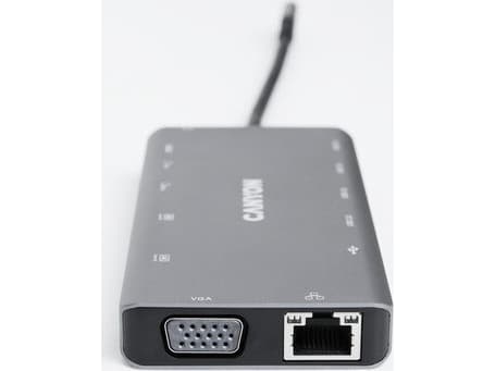 Canyon CNS-TDS12 - Dockningsstation - USB-C - 13-slot - VGA, HDMI - 1GbE